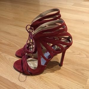 Chelsea Paris Red Sandals 36  Made in Italy